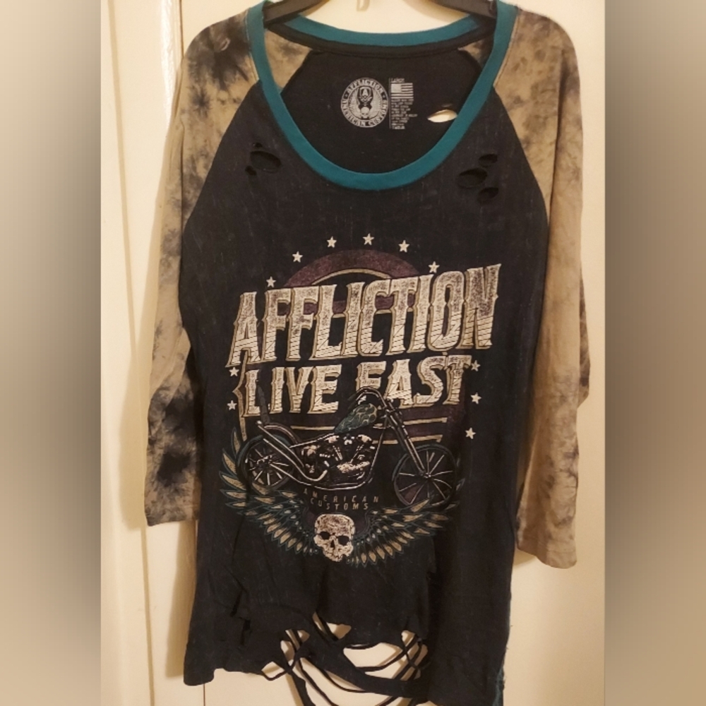 Women's Affliction Live Fast Shirt